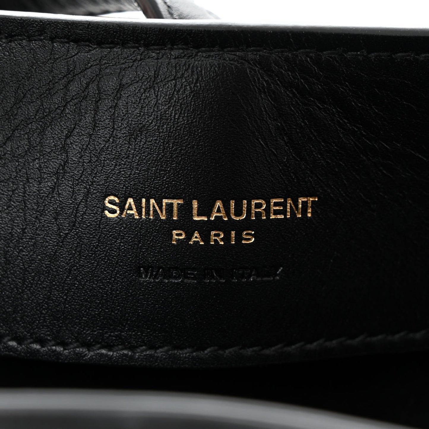 Shiny Calfskin Le 37 Mini Bucket Bag Black