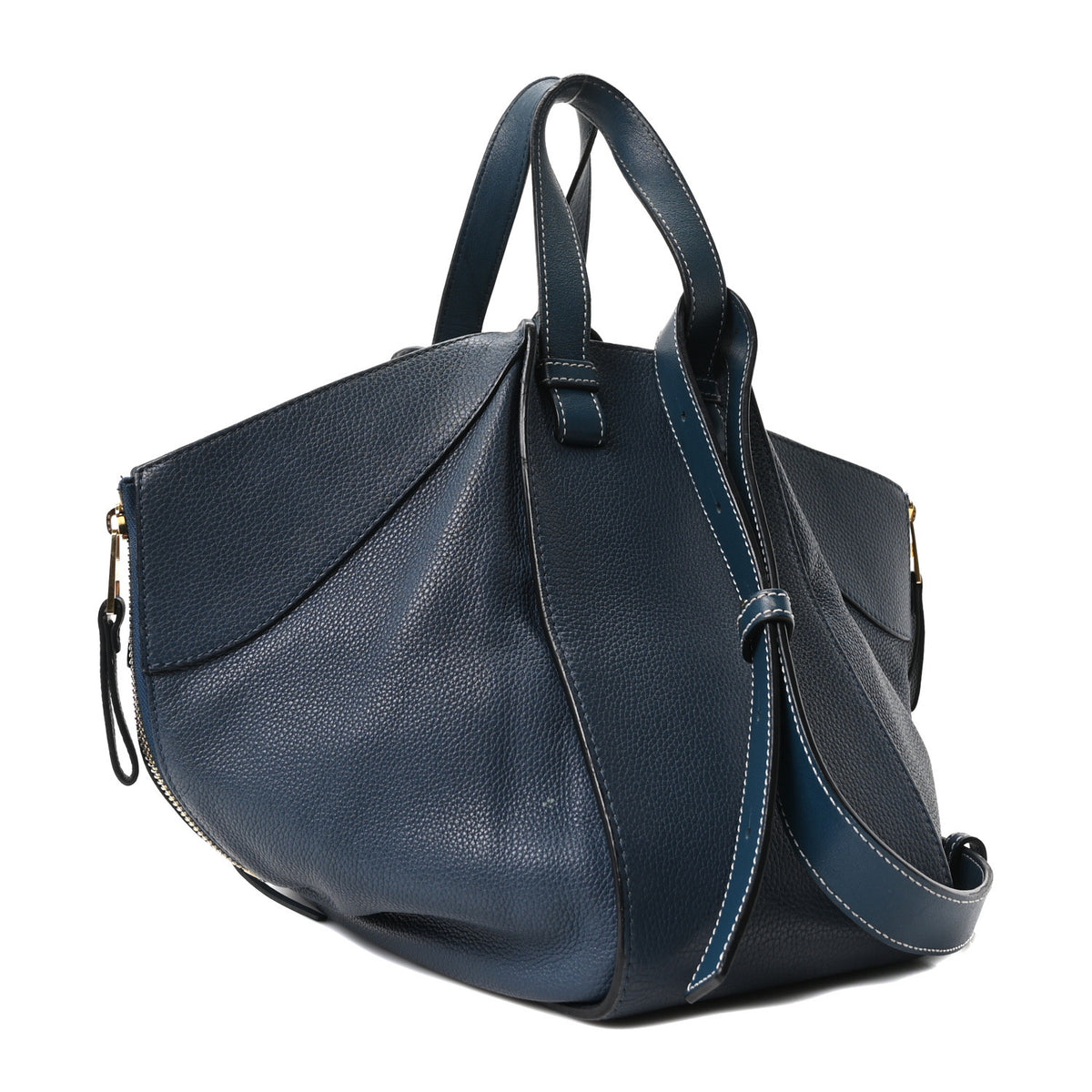 Loewe Grained Calfskin Small Hammock Shoulder Bag Marine 3 of 10