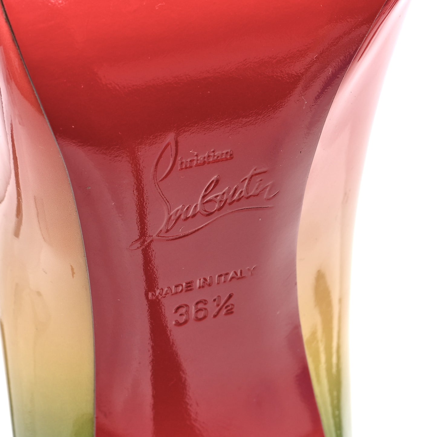 Patent Rainbow Pigalle Follies 100 Pumps 36.5 Multicolor