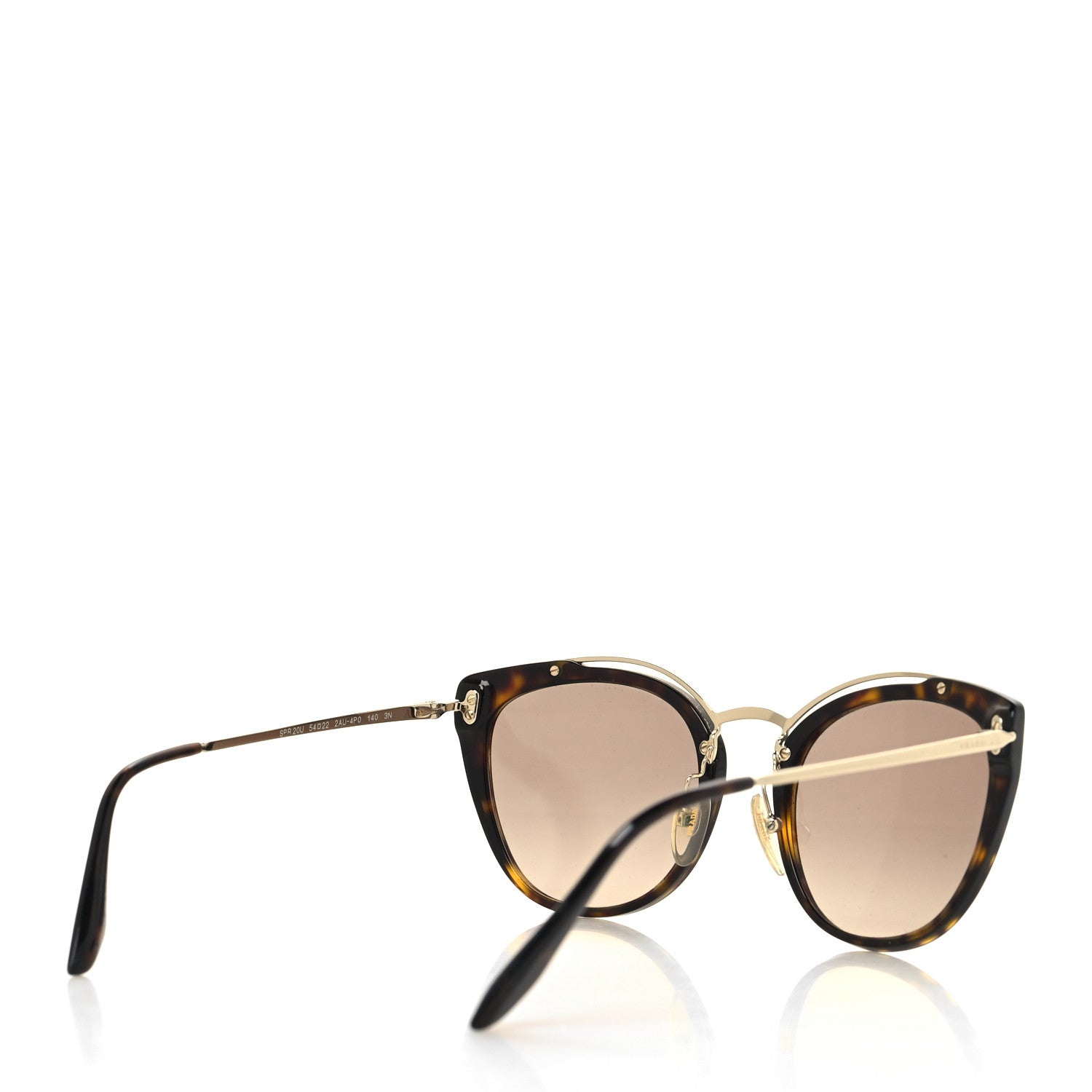 Prada Cat Eye Sunglasses SPR 20U Tortoise 4 of 8