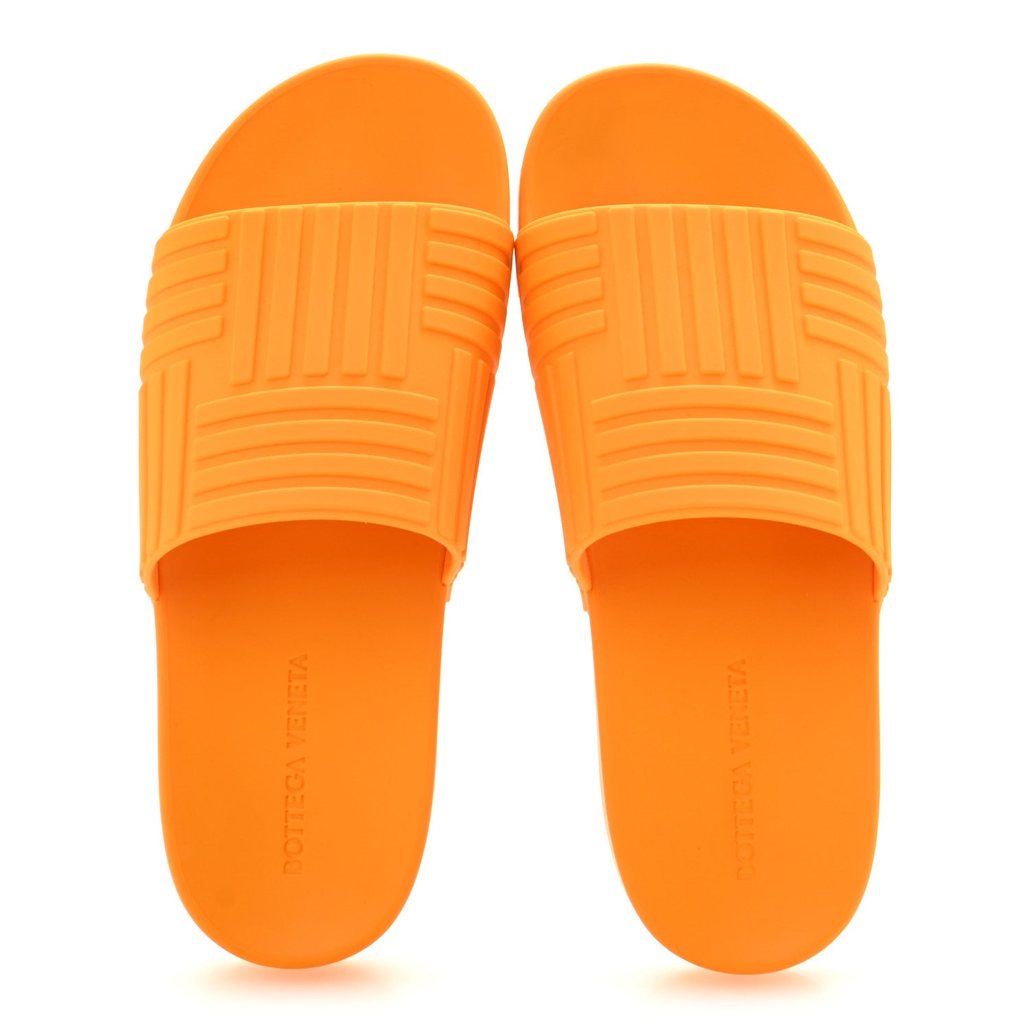 Bottega Veneta Rubber The Slider Sandals 36 Tangerine 2 of 8