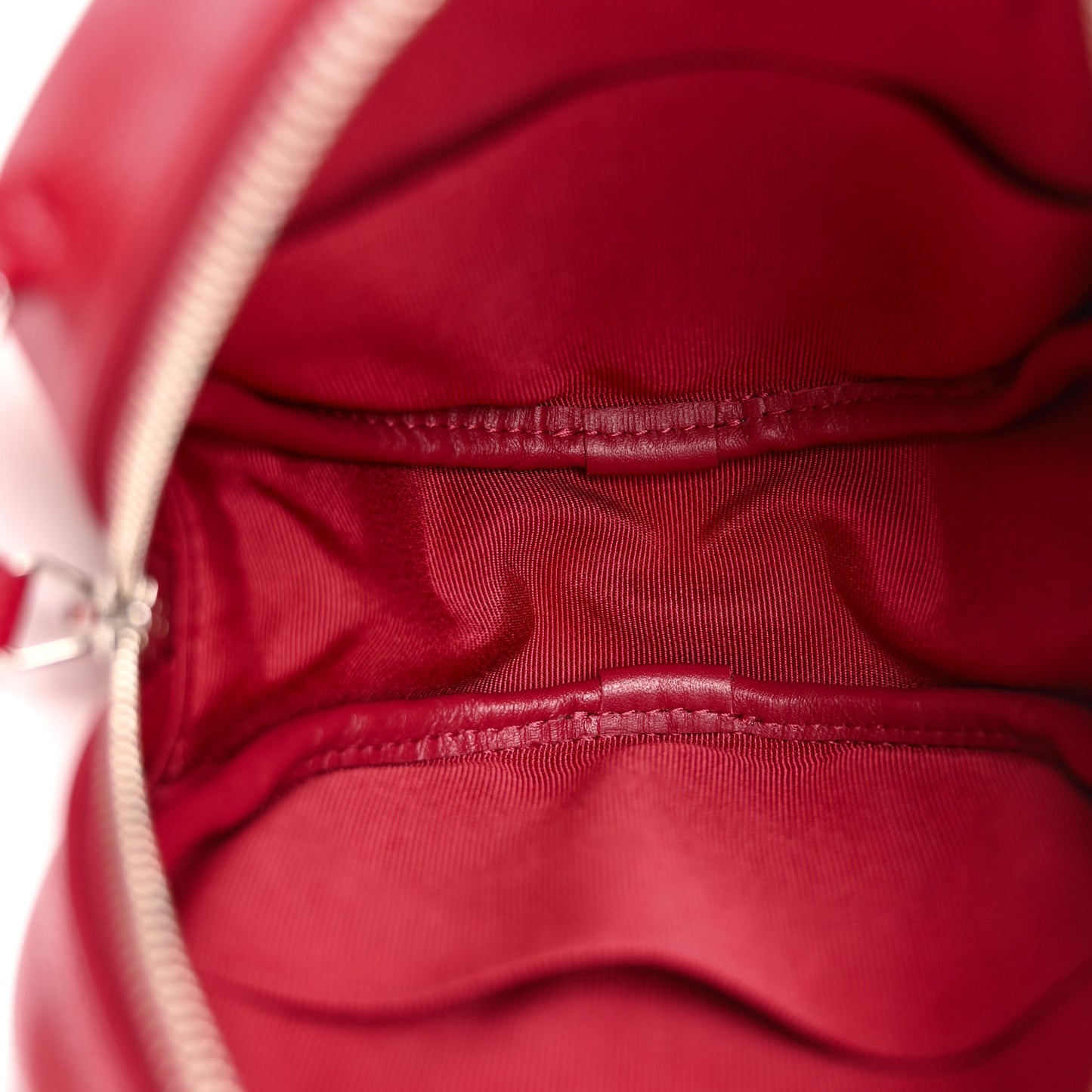 Caviar Quilted Round Clutch With Chain Pink