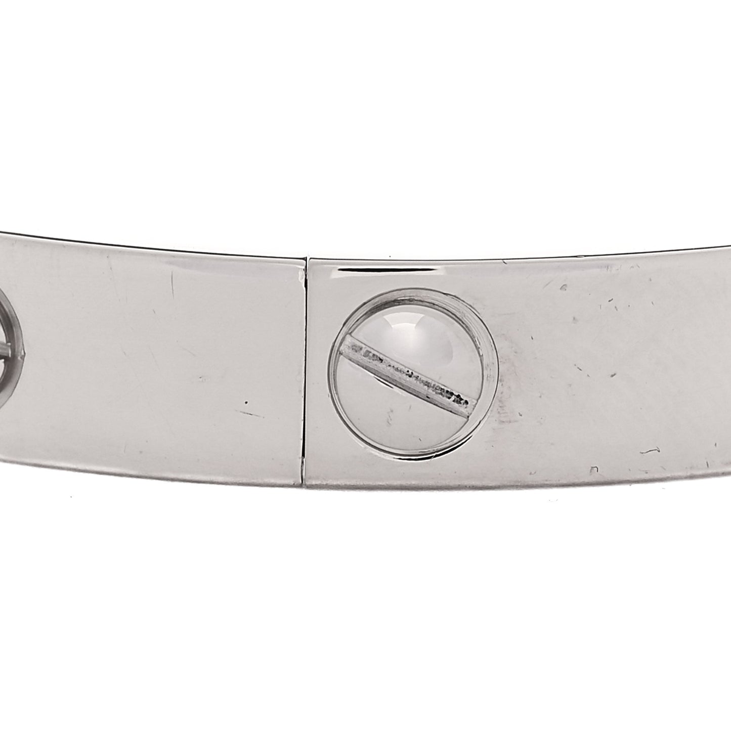 18K White Gold LOVE Bracelet 16