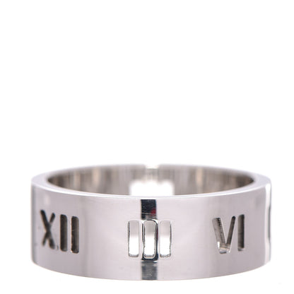 Tiffany Sterling Silver Wide Atlas Pierced Ring 64 10.75 1 of 4