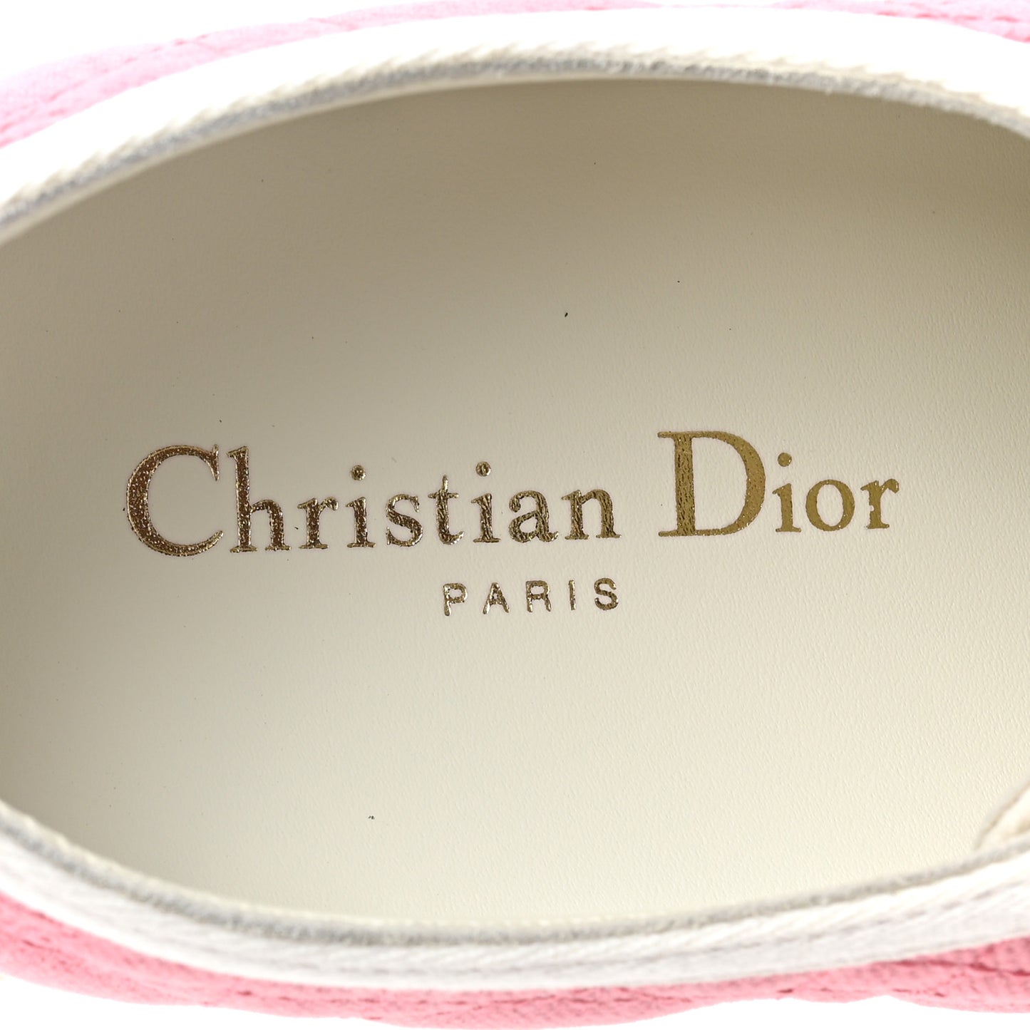Canvas Walk 'N' Dior Low Top Sneakers 38 Taffy Pink