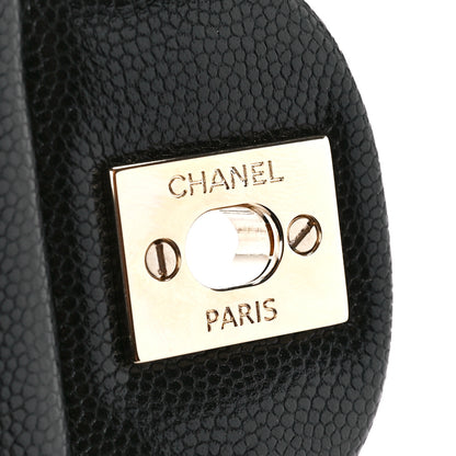 Chanel Caviar Quilted Mini Retro Twist Top Handle Flap Black 7 of 12