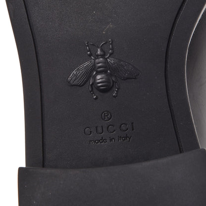 Gucci Calfskin Web Bee Riding Boot 36 Black 6 of 9
