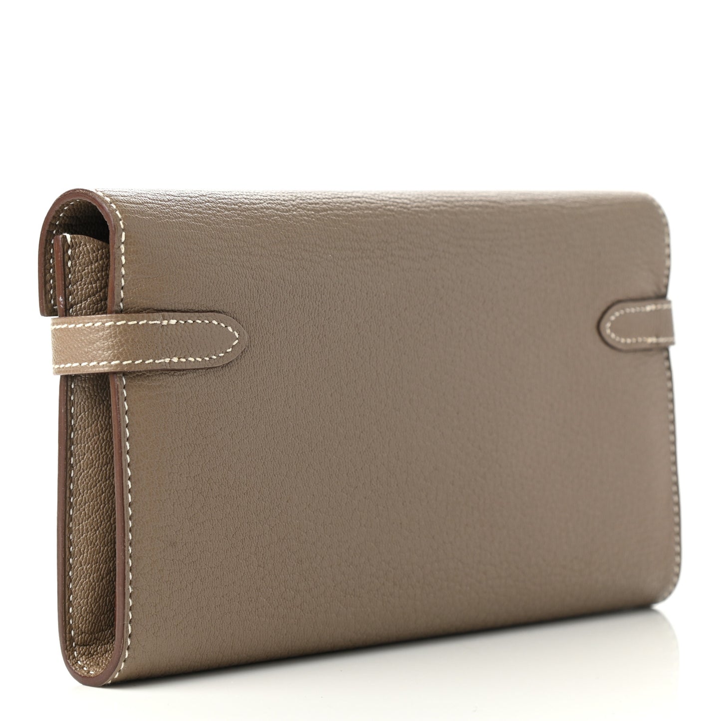 Chevre Mysore Kelly Longue Wallet Etoupe