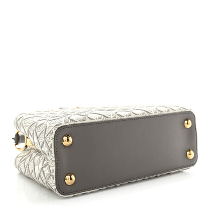 Louis Vuitton Calfskin Since 1854 Embroidered Capucines BB Ecru Taupe 4 of 10