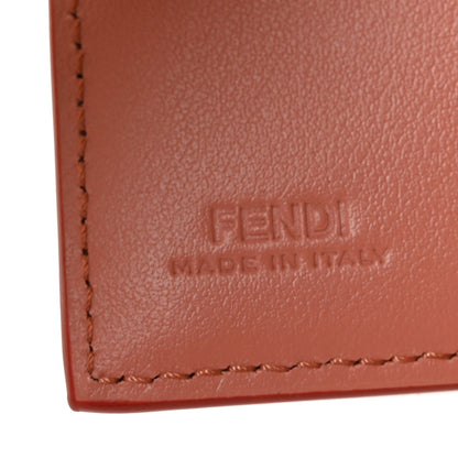 Fendi Vitello King Cruise FF Diamonds Mini Tri-Fold Envelope Wallet Sienna Macaron 6 of 8