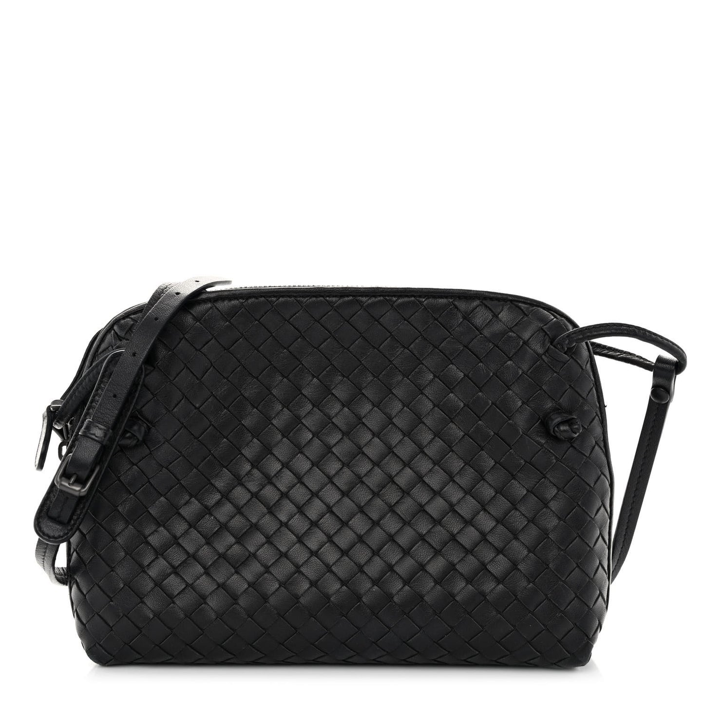 Nappa Intrecciato Nodini Bag Black