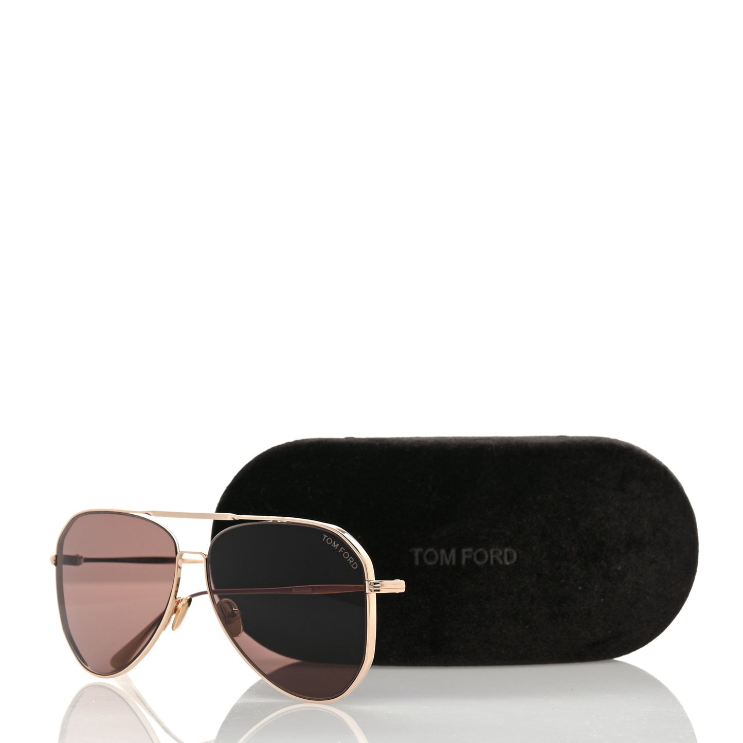 Metal Charles-02 Aviator Sunglasses TF853 Gold