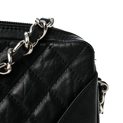 Chanel Aged Calfskin Quilted Cotton Club Pochette Black 11 of 11