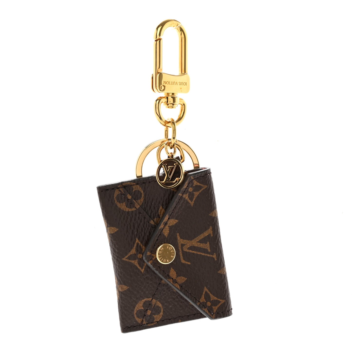 Monogram Kirigami Pouch Bag Charm Key Holder