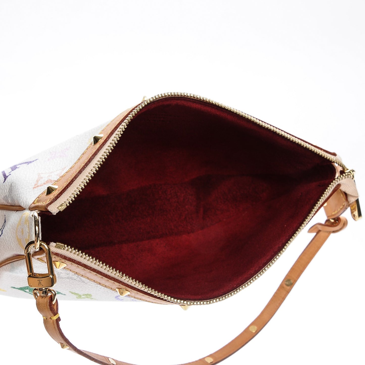Monogram Multicolor Pochette Accessories White