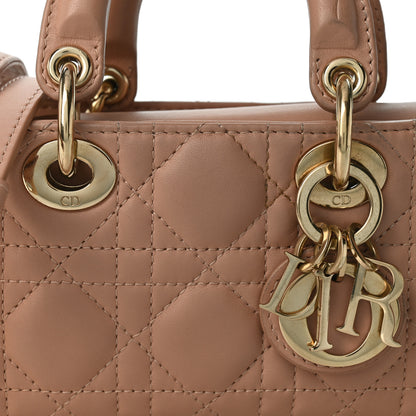 Christian Dior Lambskin Cannage Micro Lady D-Joy Rose Des Vents 8 of 11