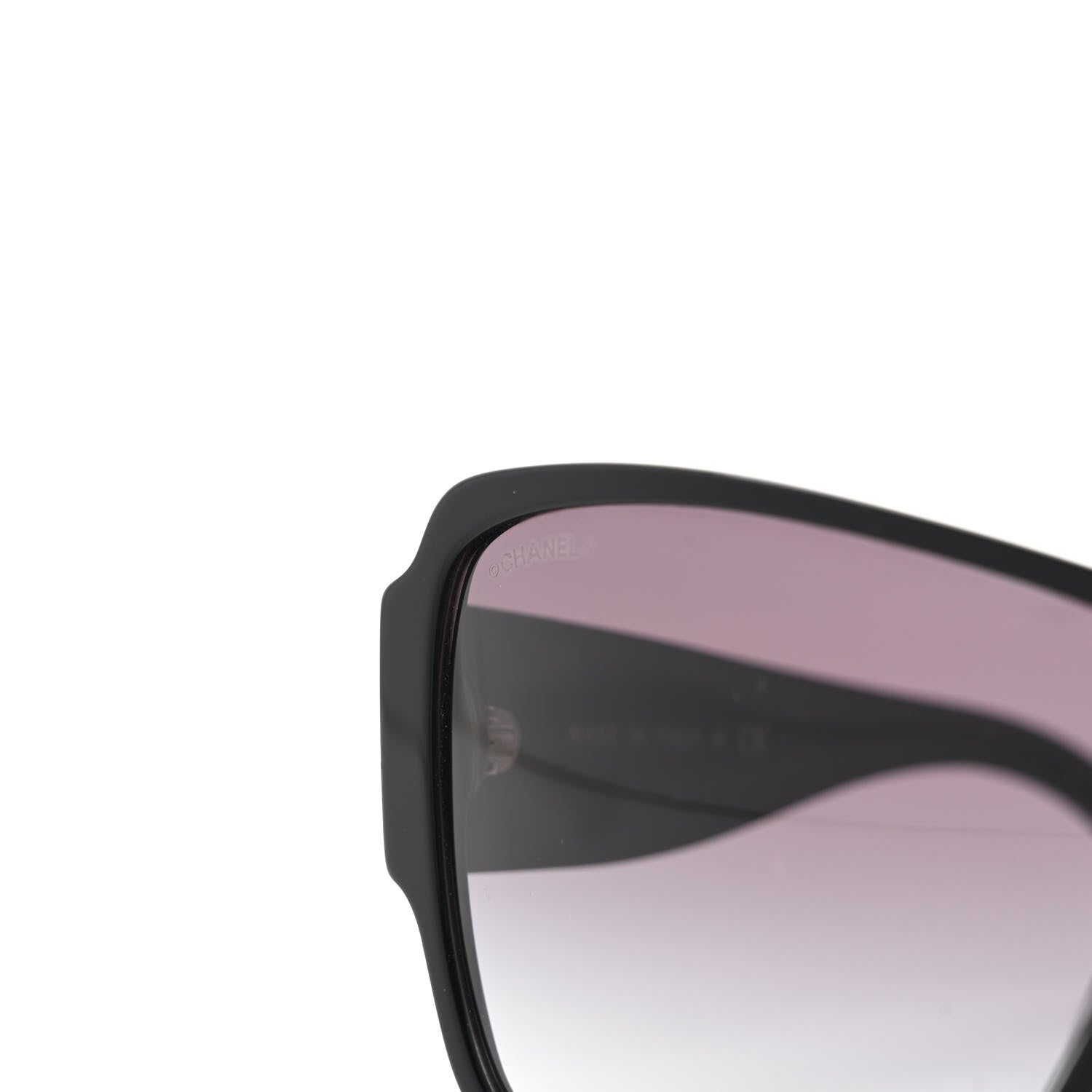 Chanel Acetate Shield Sunglasses 5449-A Black 5 of 8