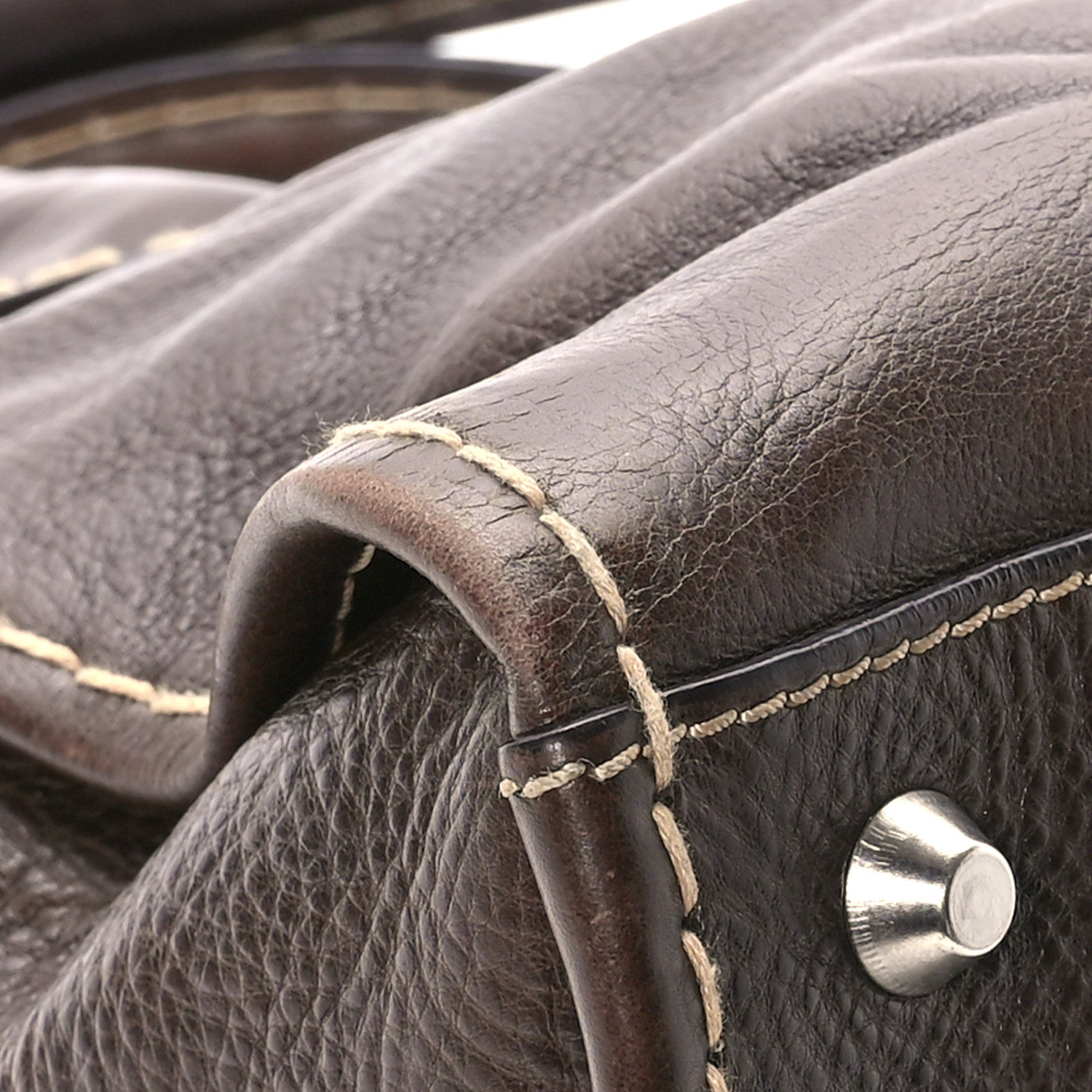 Chloe Shiny Tanned Calfskin Medium Edith Bag Brown 10 of 16