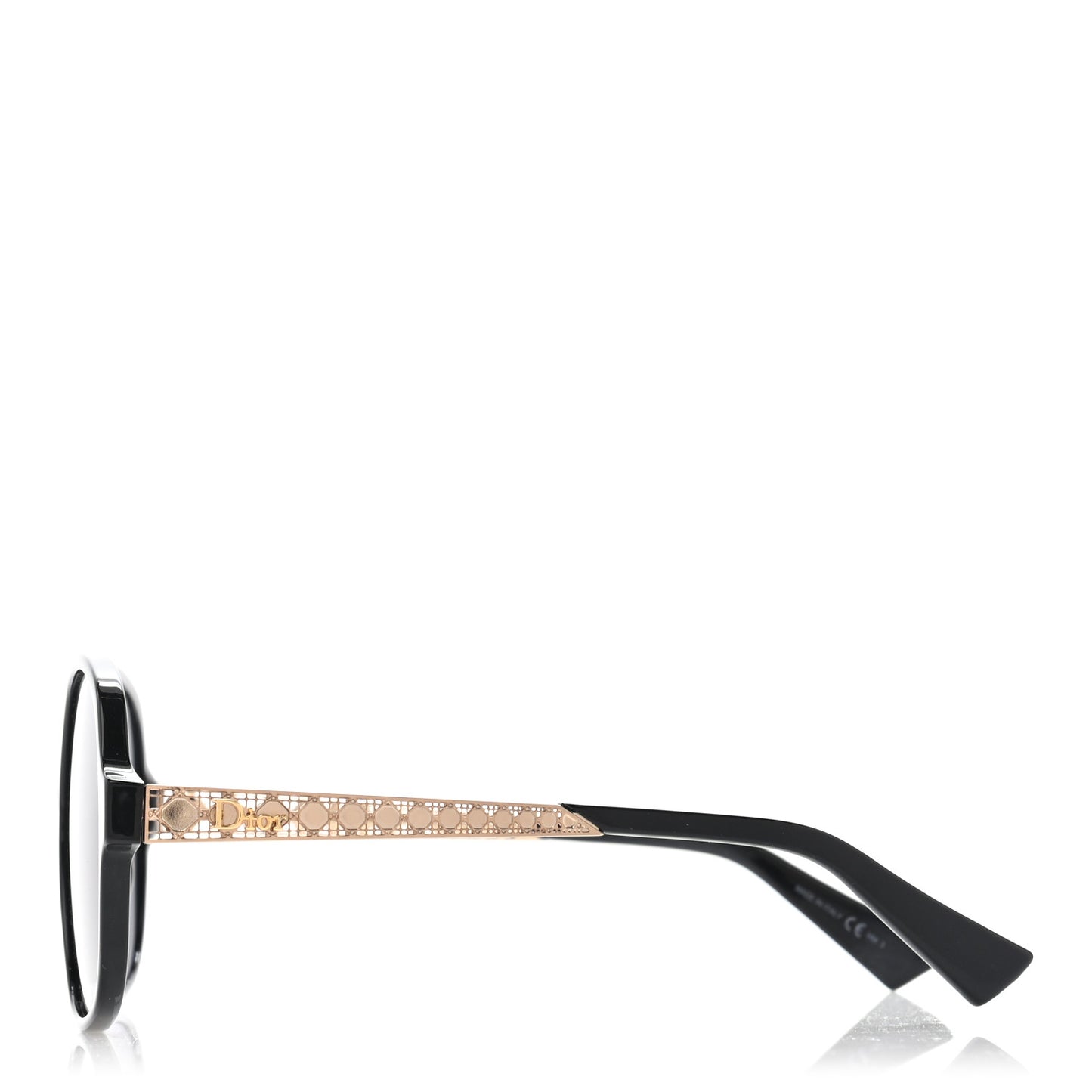 Acetate Diorama 8F Sunglasses Black Gold