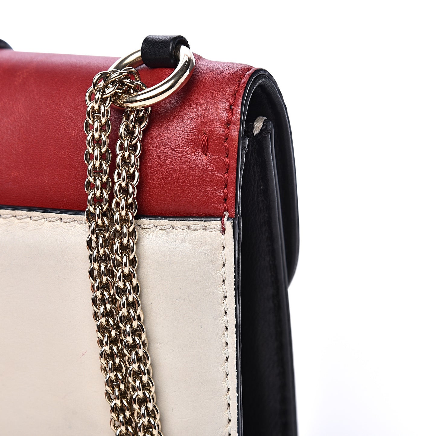 Vitello Small Glam Lock Rockstud Flap Multicolor