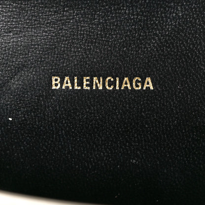 Balenciaga Metallic Shiny Calfskin Crocodile Embossed Hourglass Top Handle Bag XS Light Gold 6 of 12