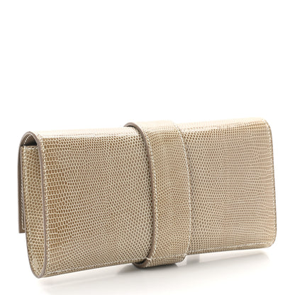 Hermes Lizard Medor Clutch 23 Ficelle 3 of 8