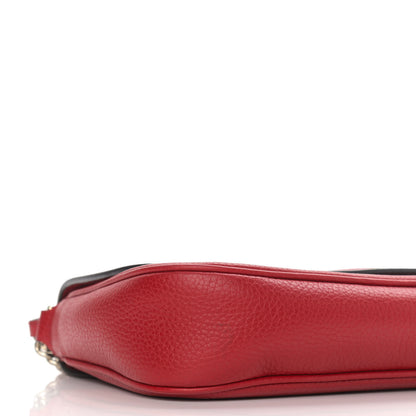 Gucci Pebbled Calfskin Medium Soho Flap Crossbody Vibrant Red 10 of 11