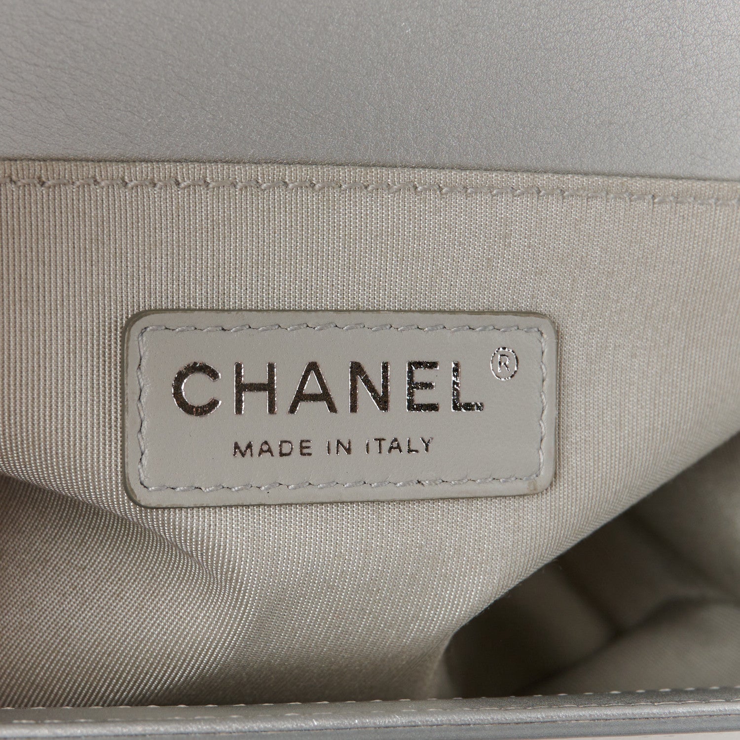 Chanel Metallic Patent Calfskin Quilted Medium Boy Flap Silver 6 of 10