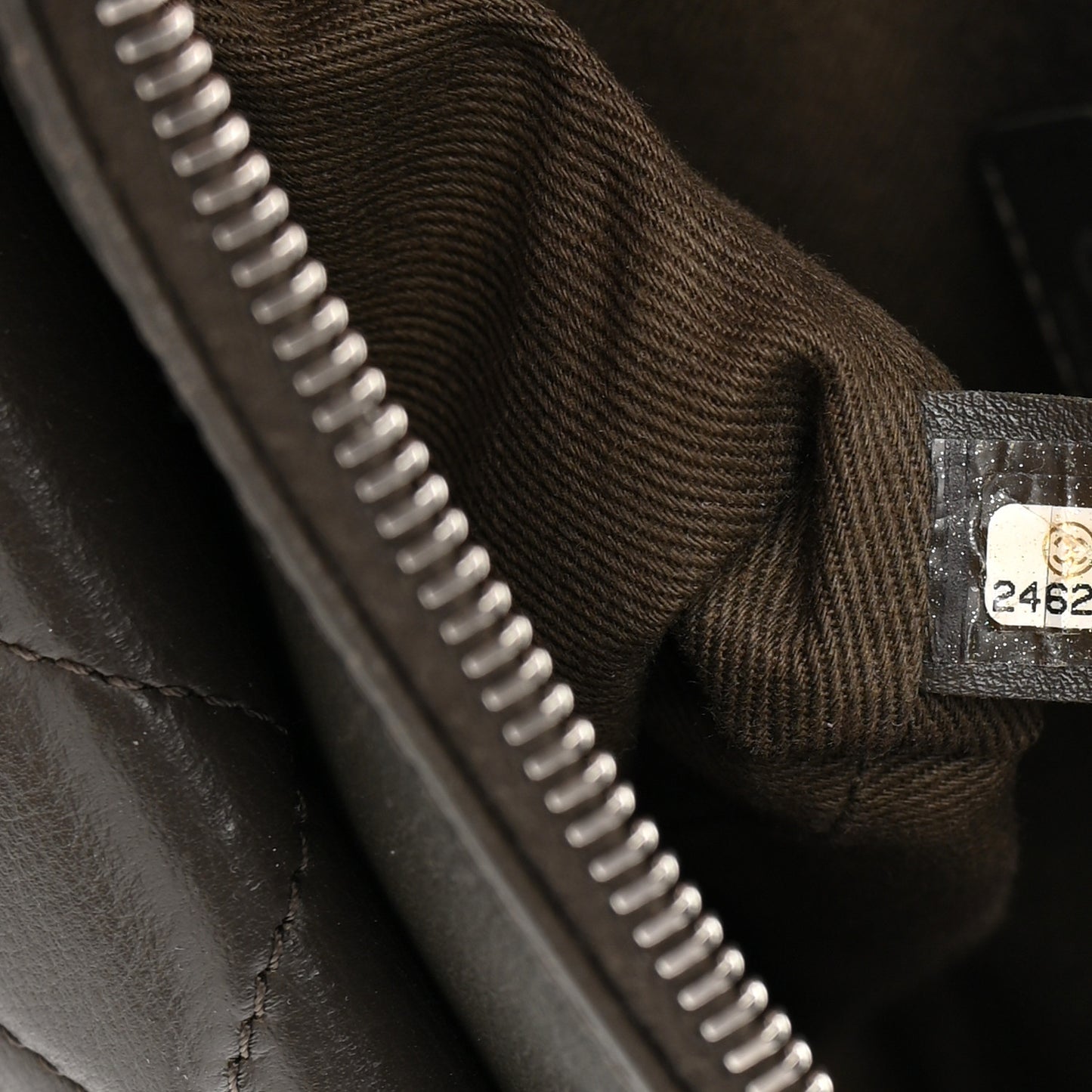 Lambskin Quilted Crossbody Dark Khaki