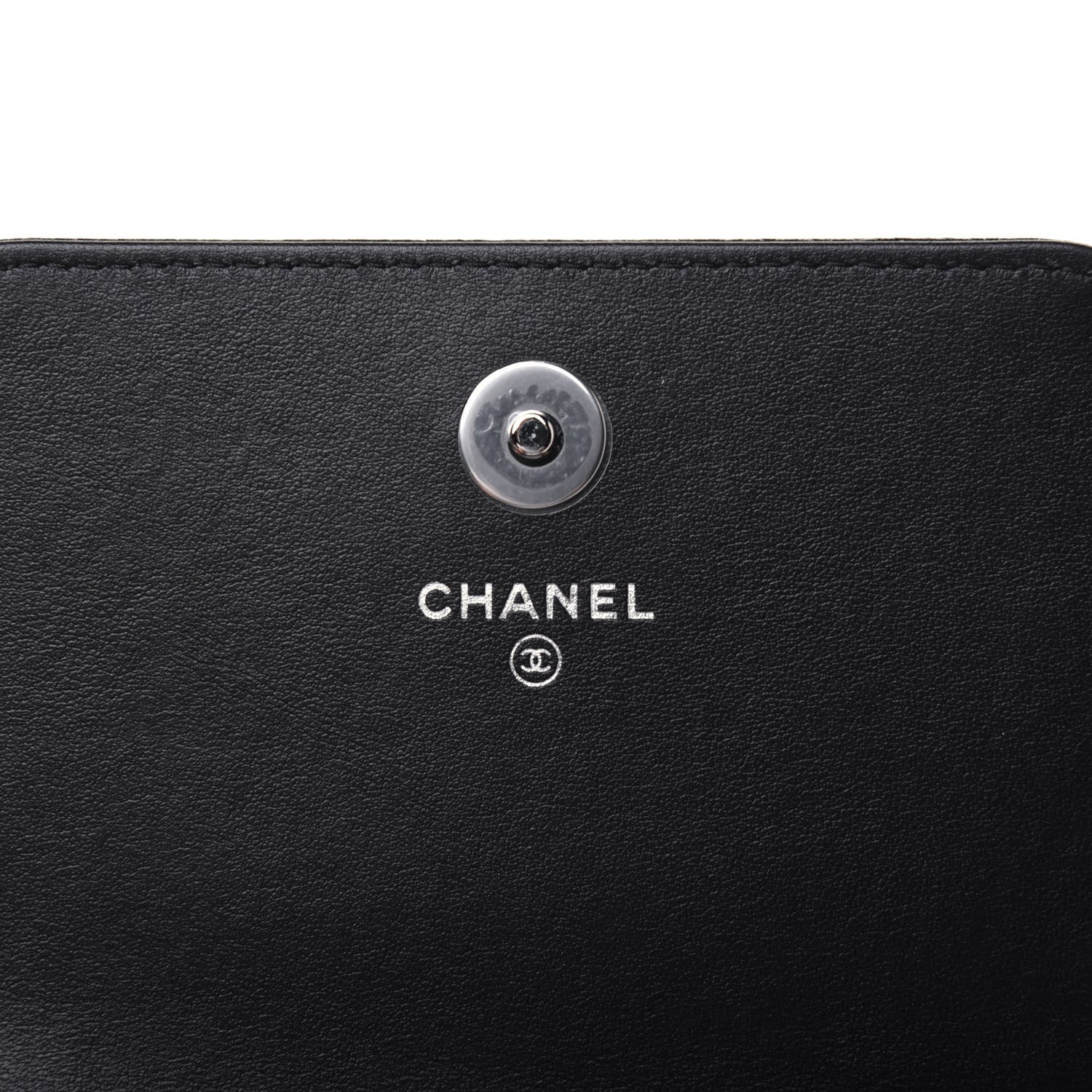 Chanel Caviar Camellia Embossed Chain Belt Bag Black 6 of 11