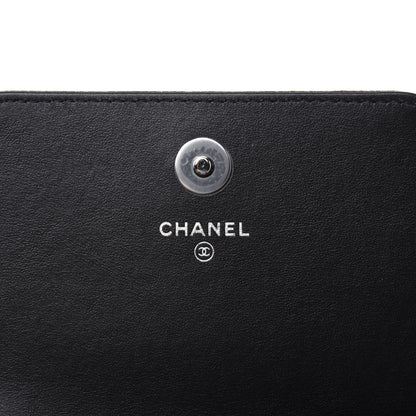 Chanel Caviar Camellia Embossed Chain Belt Bag Black 6 of 11