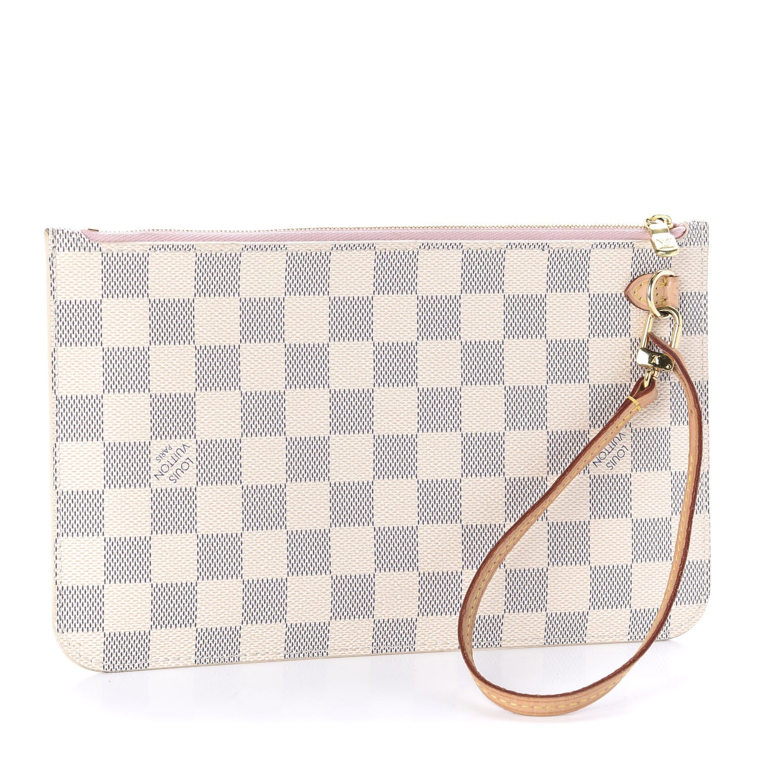 Louis Vuitton Damier Azur Neverfull MM GM Pochette Rose Ballerine 3 of 10