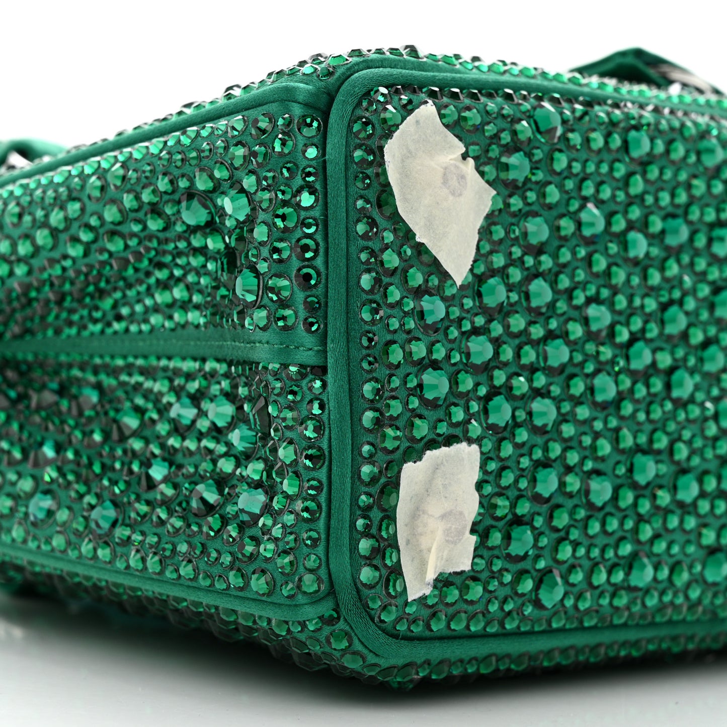 Satin Crystal Mini Galleria Double Zip Tote Mango