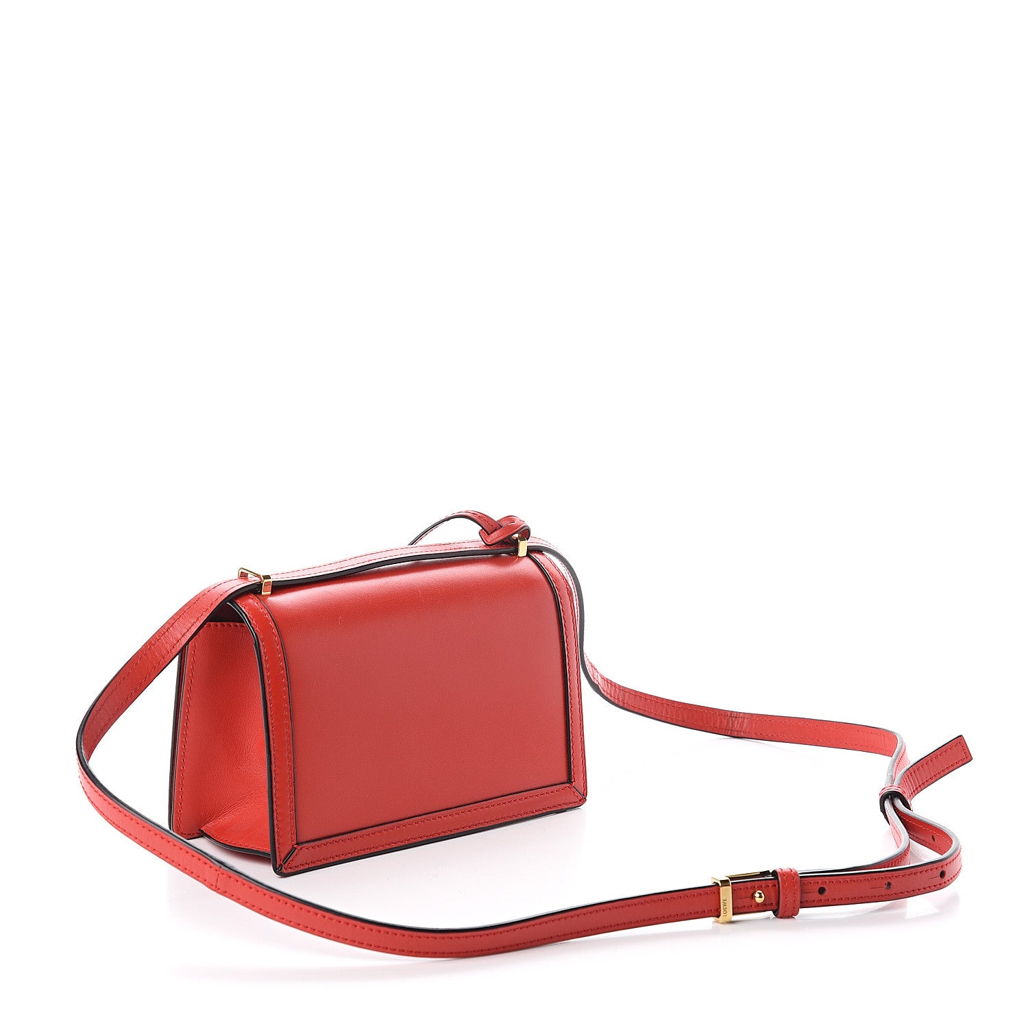 Loewe Calfskin Small Barcelona Shoulder Bag Red 3 of 8