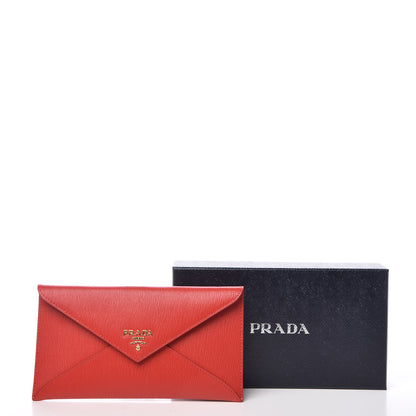 Prada Vitello Move Envelope Wallet Lacca 8 of 8