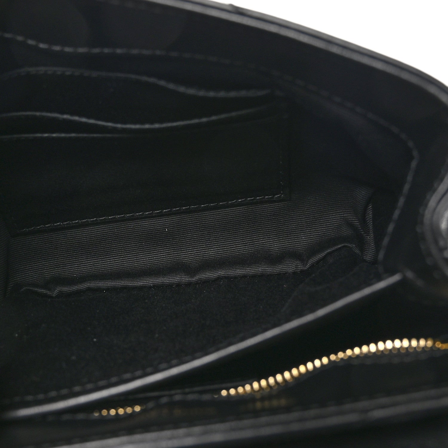 Saint Laurent Calfskin Y Quilted Monogram Toy Loulou Crossbody Bag Black 8 of 10
