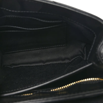 Saint Laurent Calfskin Y Quilted Monogram Toy Loulou Crossbody Bag Black 8 of 10
