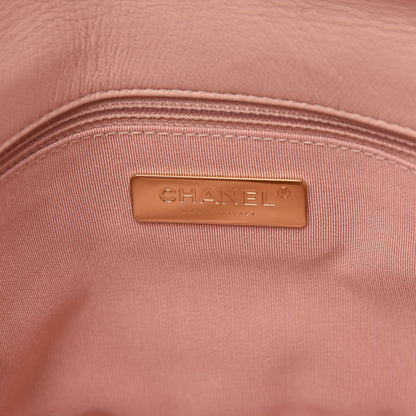 Chanel Goatskin Quilted Medium 19 Flap Light Pink 6 of 11
