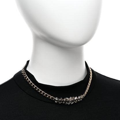 Chanel Crystal CC Link Choker Necklace Gold 2 of 5