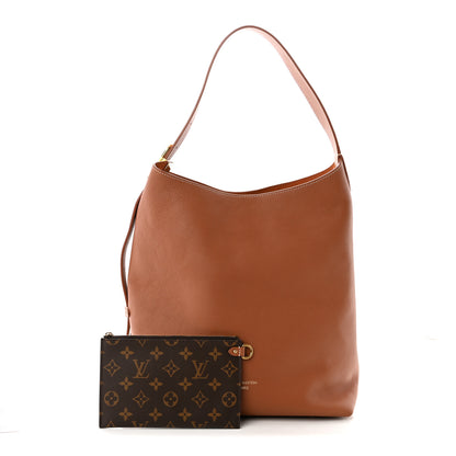 Louis Vuitton Grained Calfskin Low Key Hobo MM Cognac 3 of 11