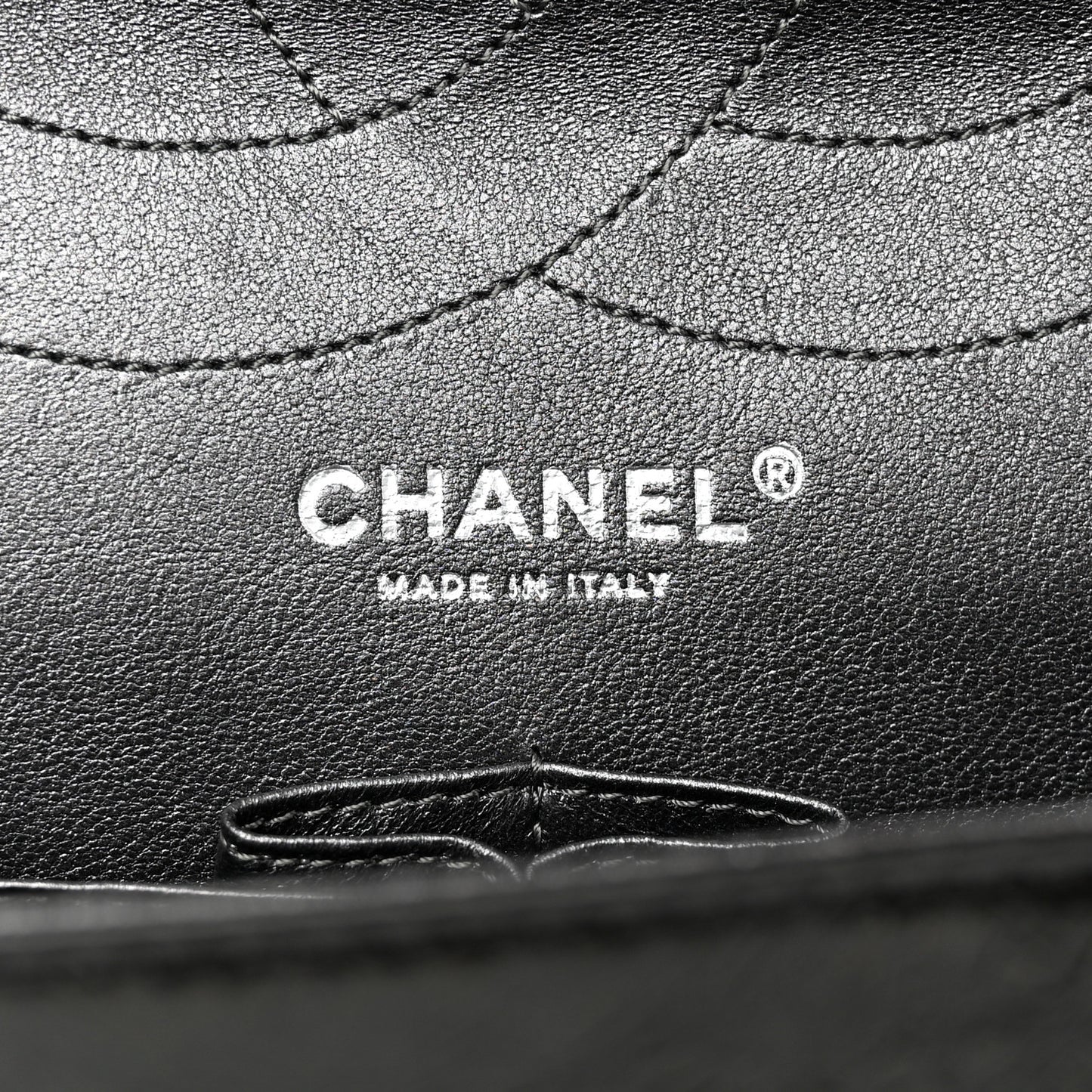 Aged Calfskin Quilted 2.55 Reissue 228 Flap Black