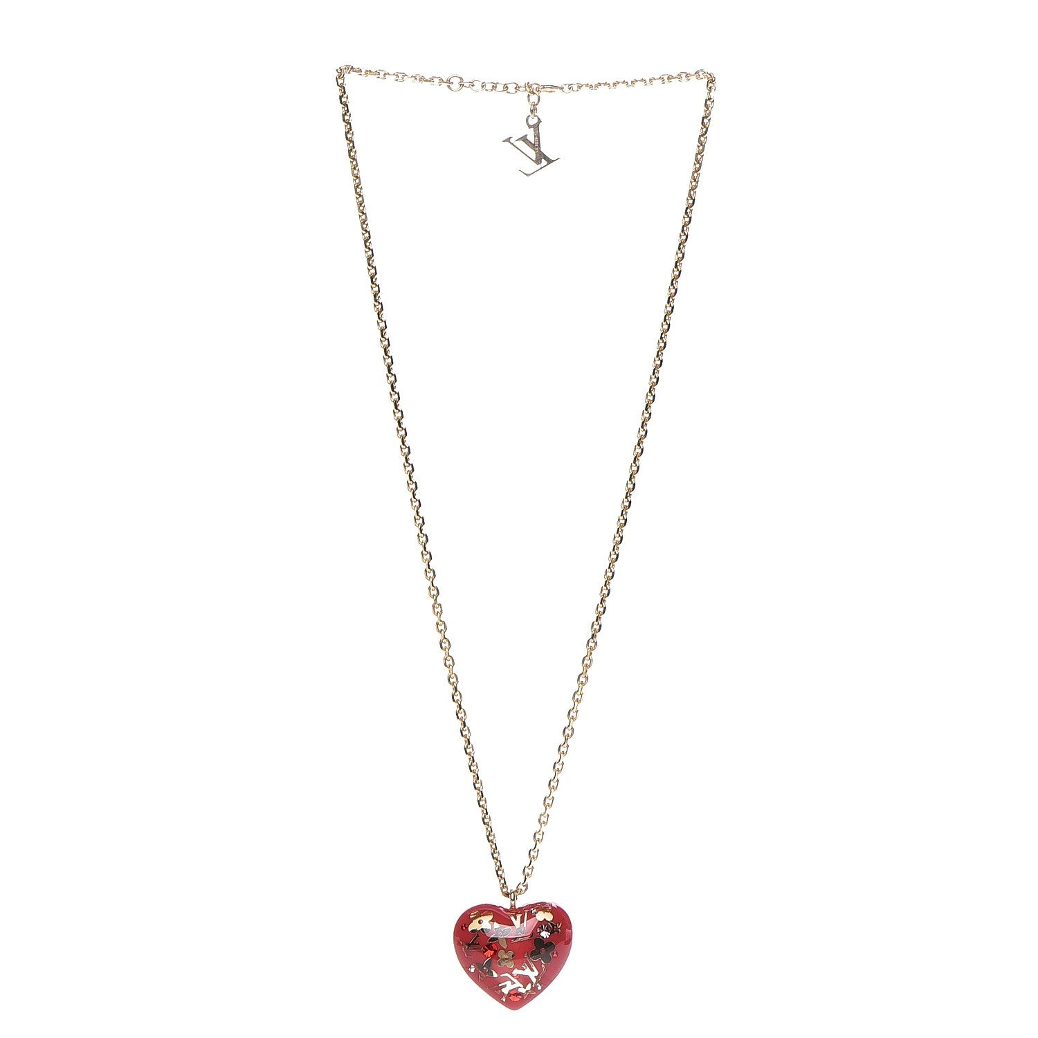 Louis Vuitton Inclusion Heart Necklace Pomme d'Amour 3 of 4
