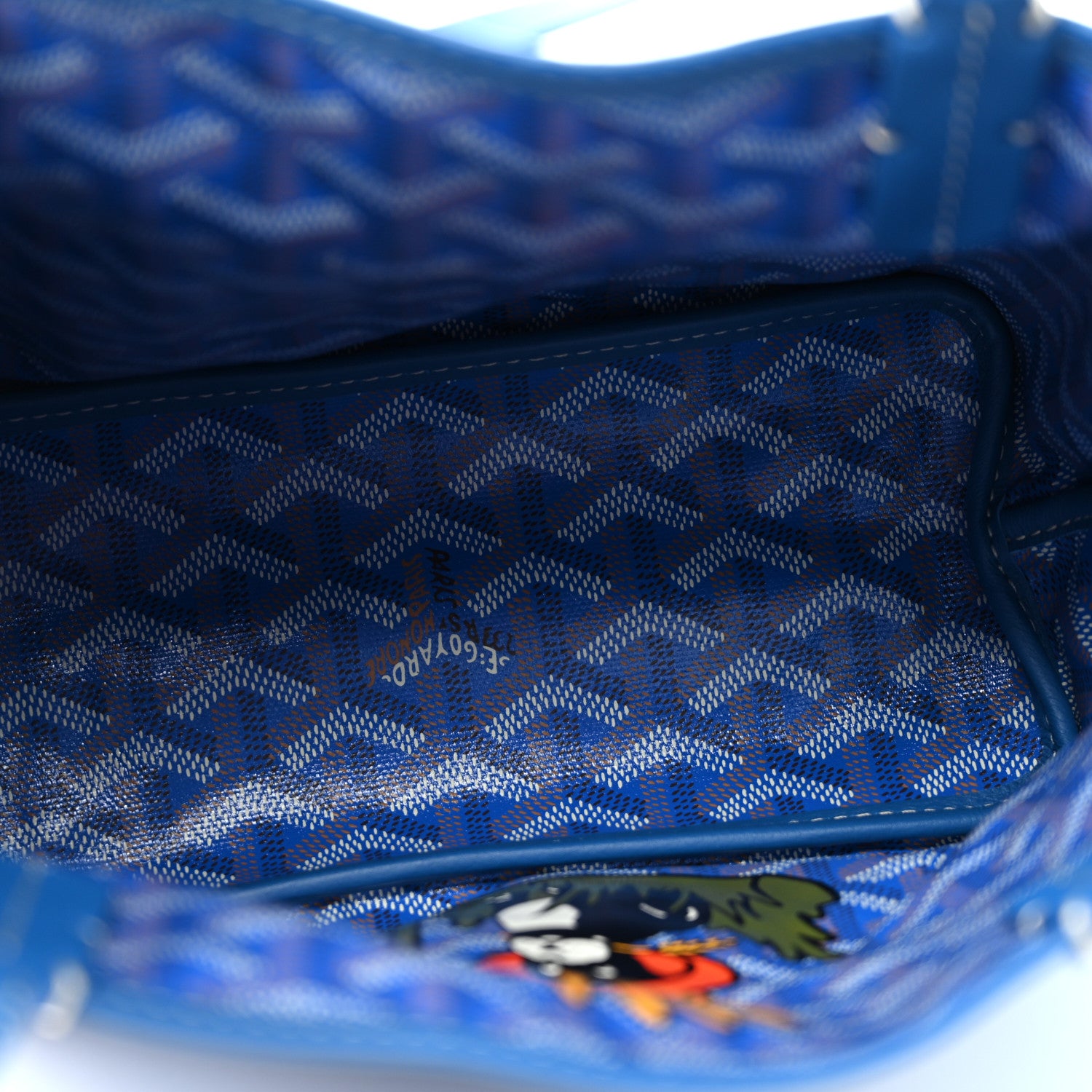 Goyard Goyardine Sunflower Reversible Mini Anjou Sky Blue 9 of 16