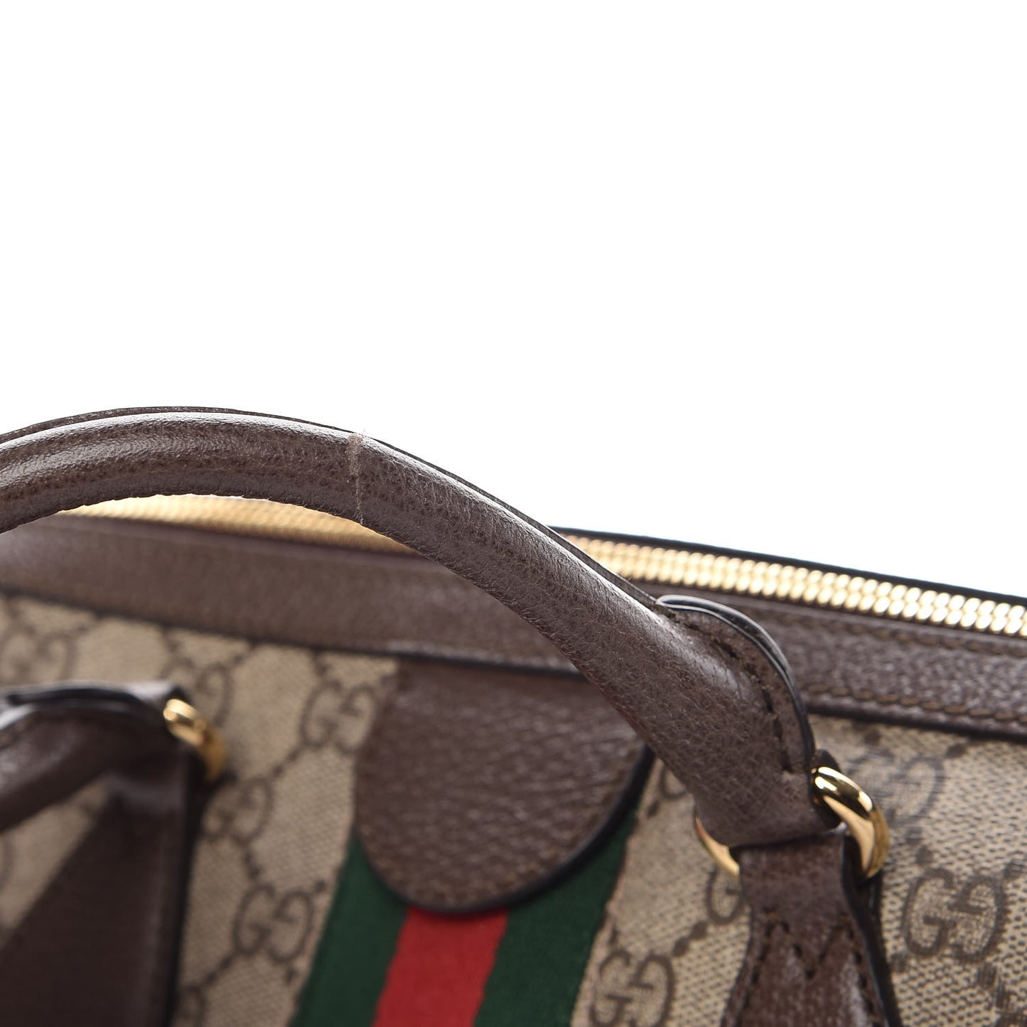 GG Supreme Monogram Web Medium Ophidia Boston Brown