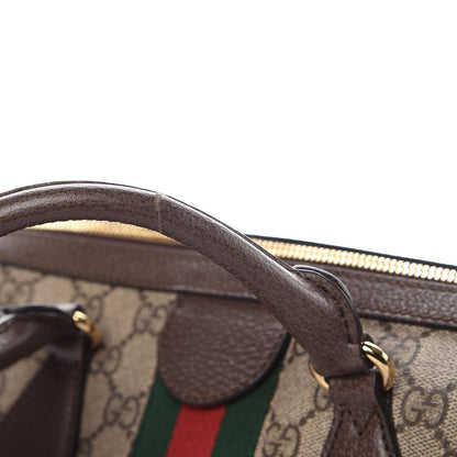 Gucci GG Supreme Monogram Web Medium Ophidia Boston Brown 10 of 10