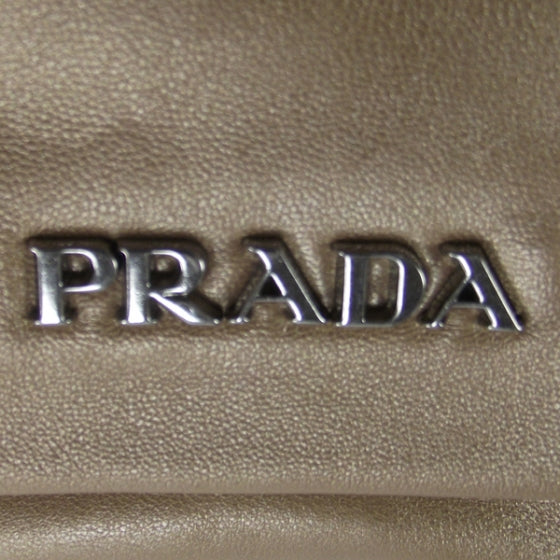 Prada Nappa Ruffle Resin Chainlink Bag Gold 12 of 12