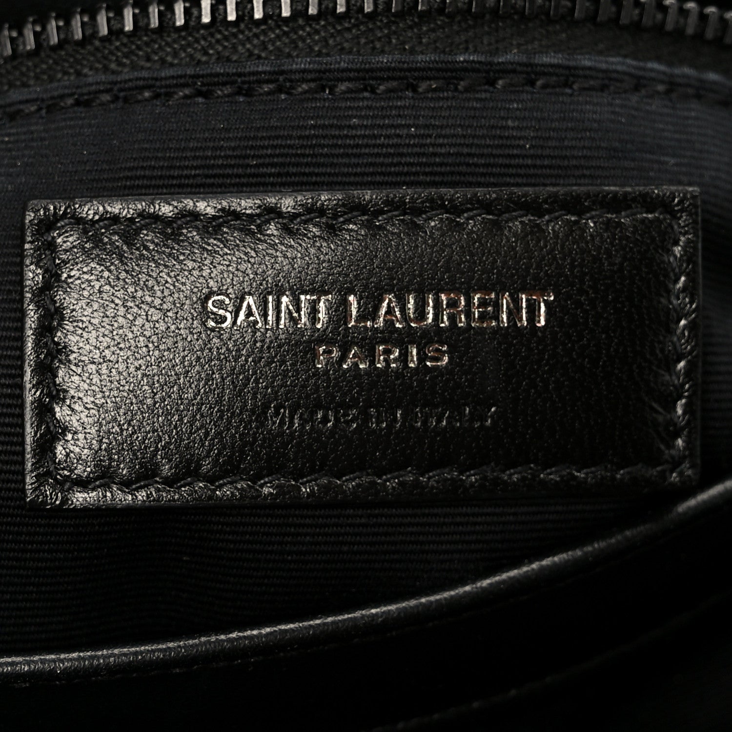 Saint Laurent Calfskin Y Quilted Monogram Monochrome Toy Loulou Crossbody Bag Black 6 of 11