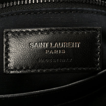 Saint Laurent Calfskin Y Quilted Monogram Monochrome Toy Loulou Crossbody Bag Black 6 of 11