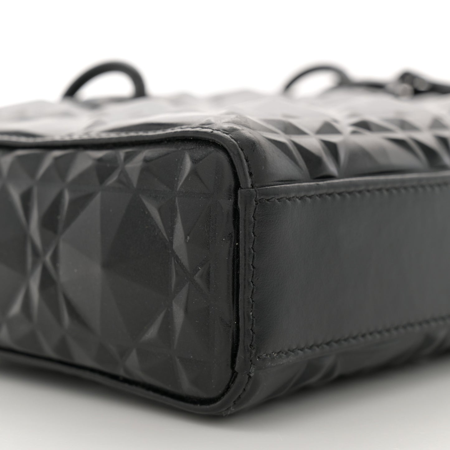 Calfskin Cannage Diamond Medium Lady D-Joy Black