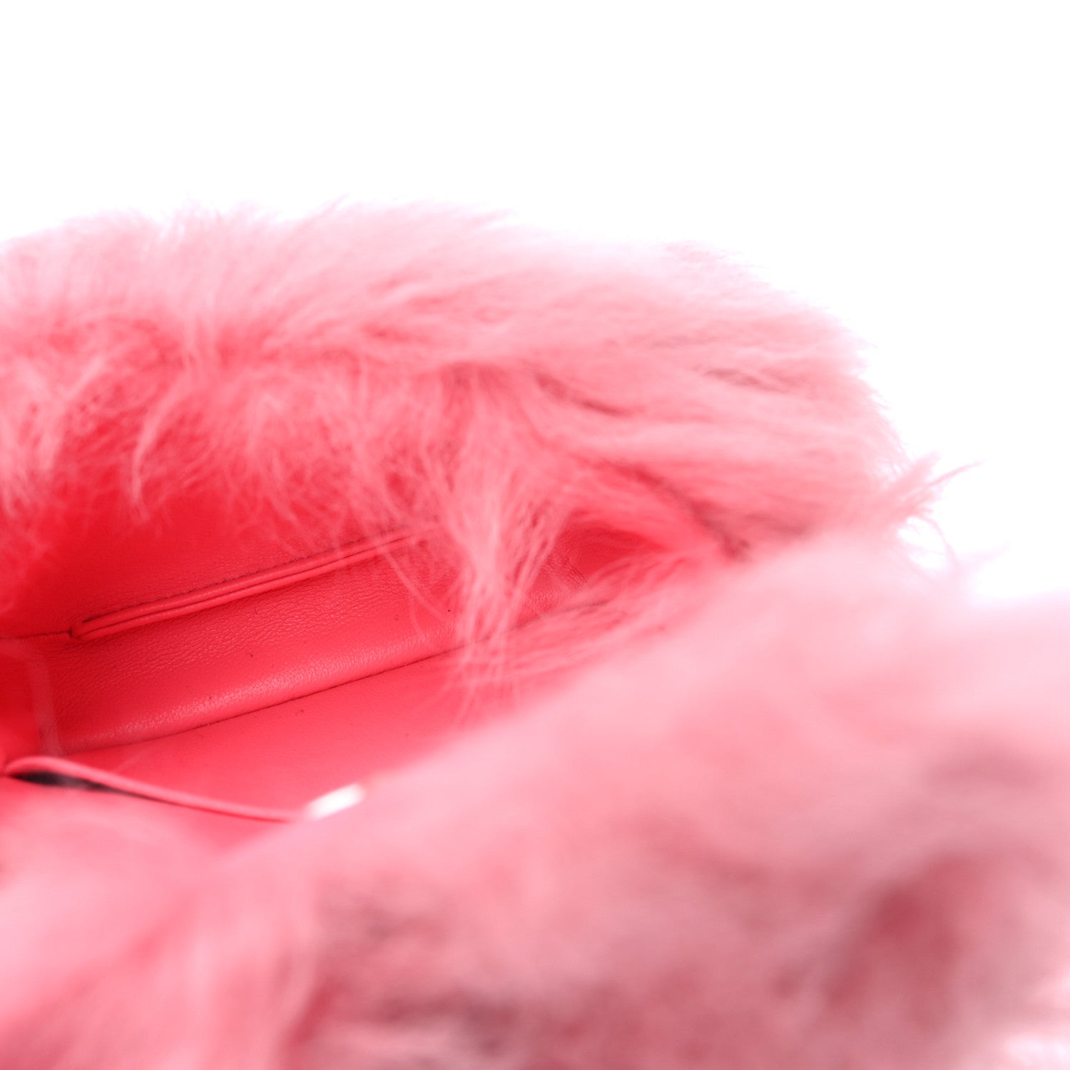 Chanel Shearling Lambskin CC Hook Card Holder Pink 5 of 10
